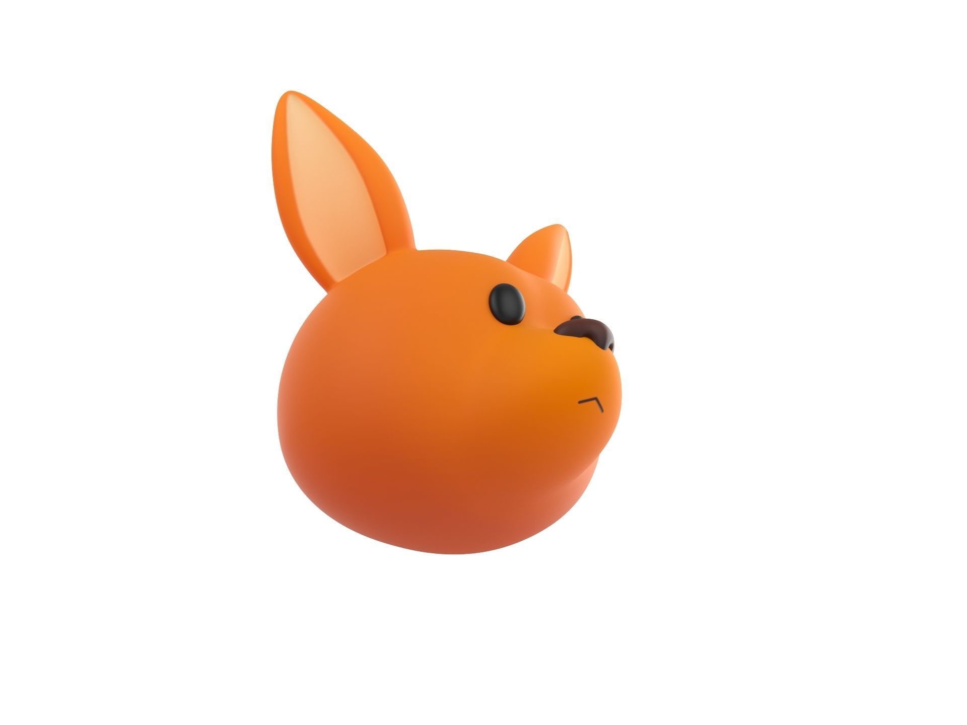 Prop222 Kangaroo Head 3D model_2