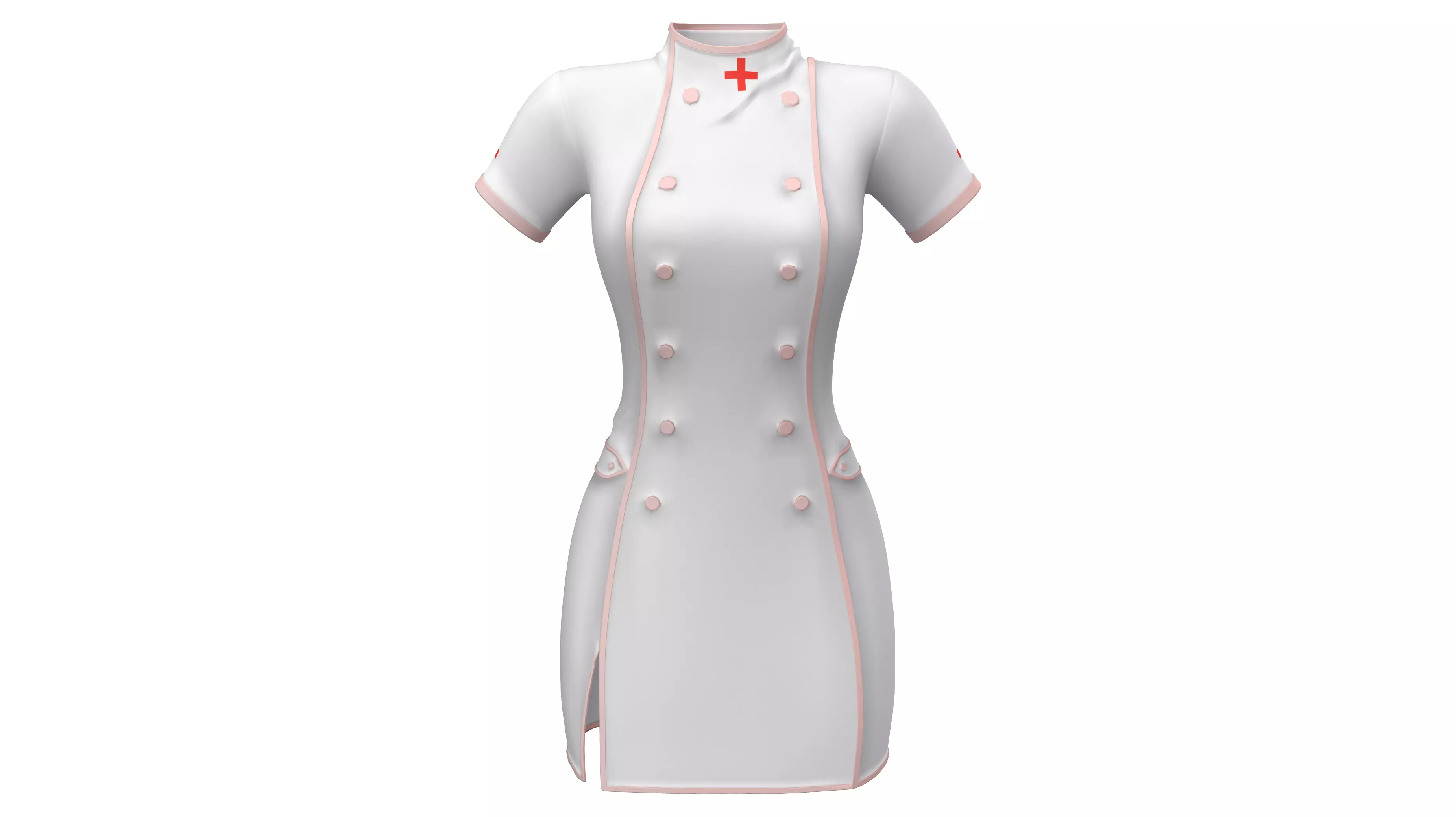 Mini Nurse Uniform Low-poly 3D model