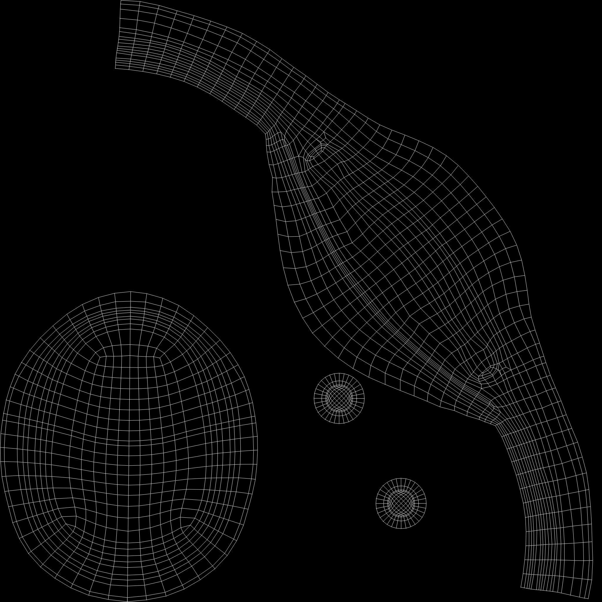 Futuristic Commander Hat Low-poly 3D model_12