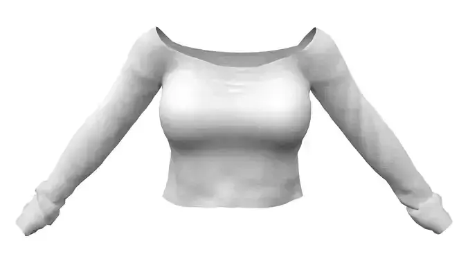 Boatneck Cropped Sweater