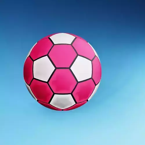 3D LOW POLY FOOT BALL MODEL