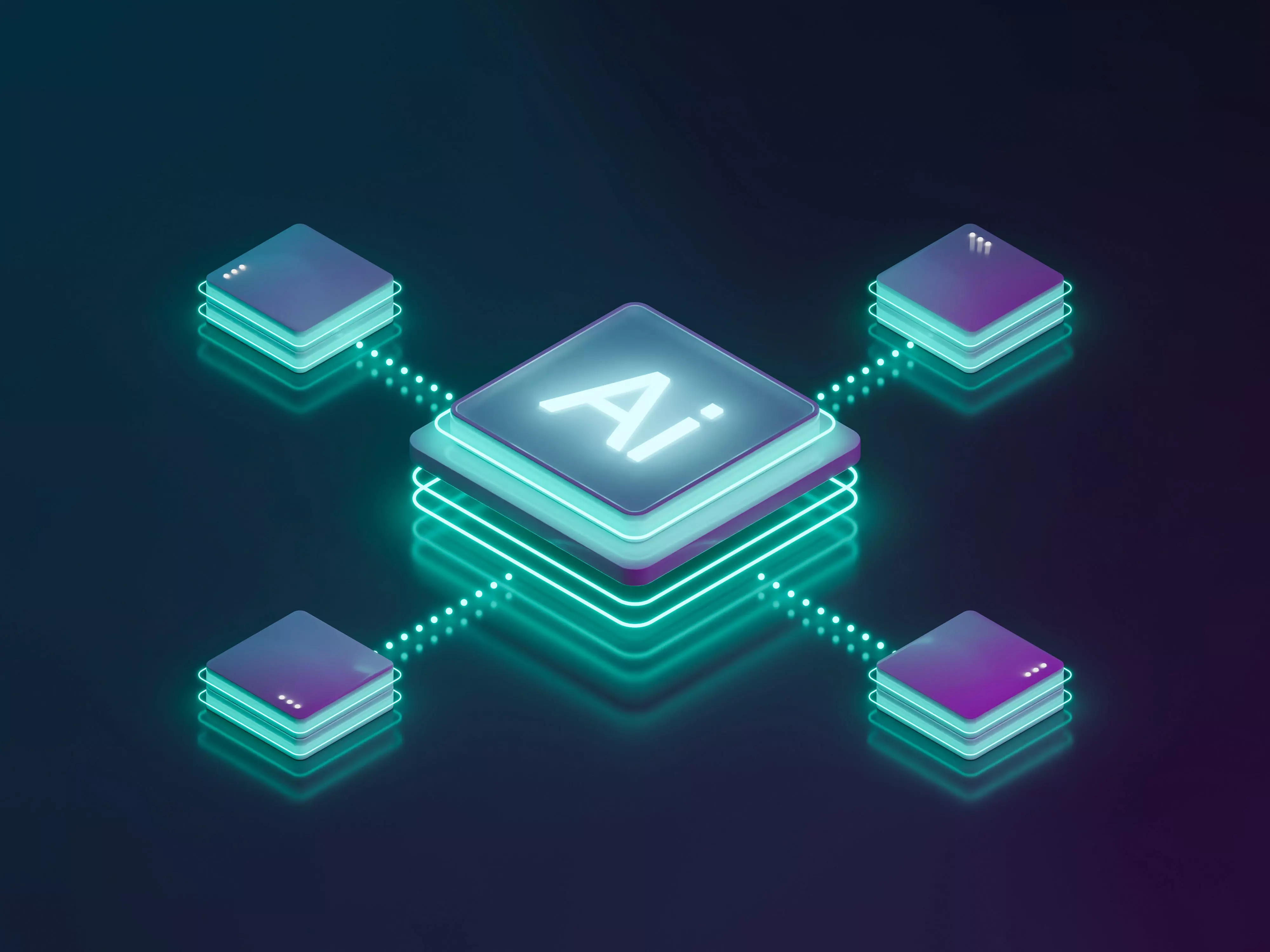 Artificial intelligence  server 3D model_0