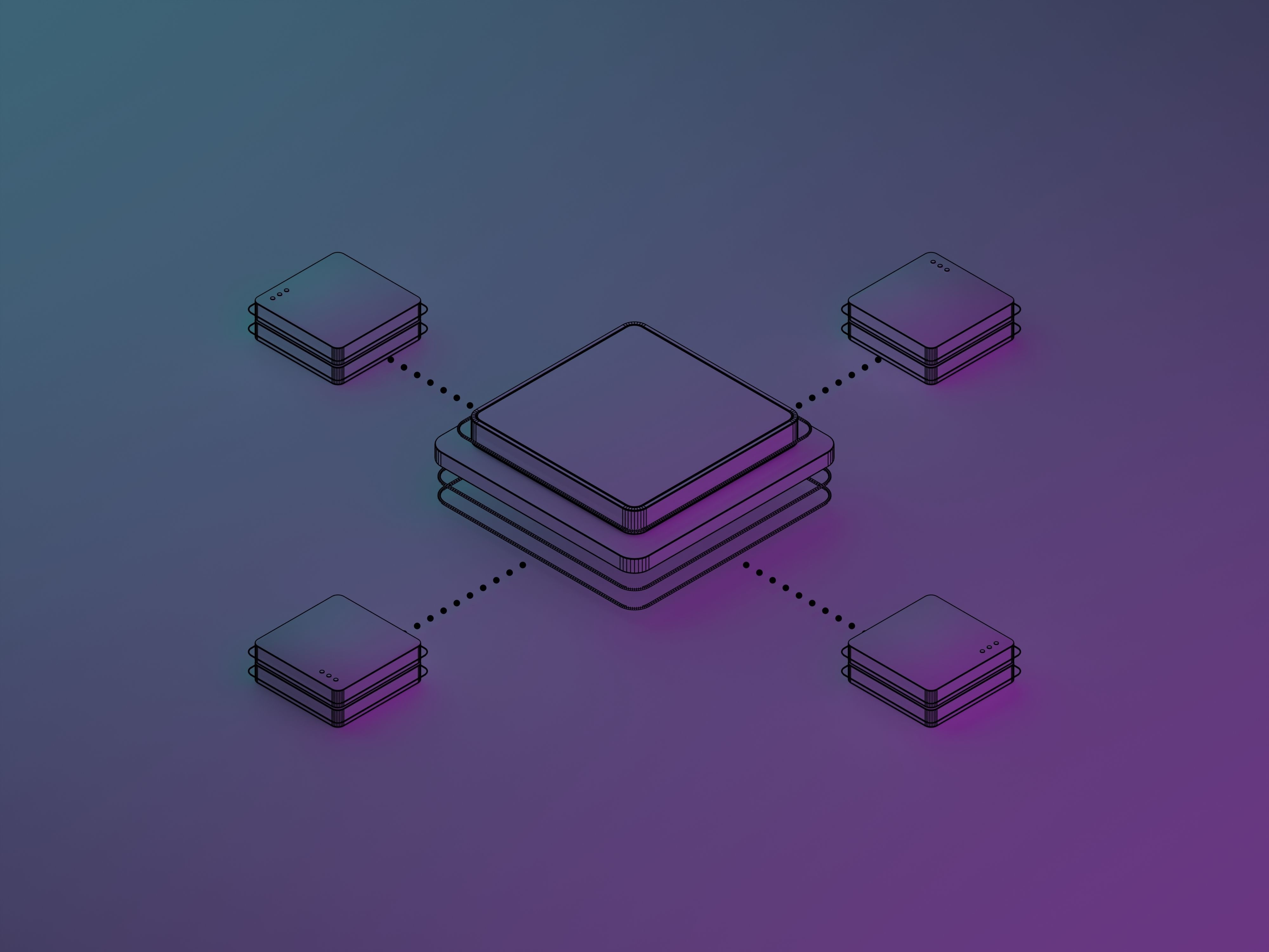 Artificial intelligence  server 3D model_2