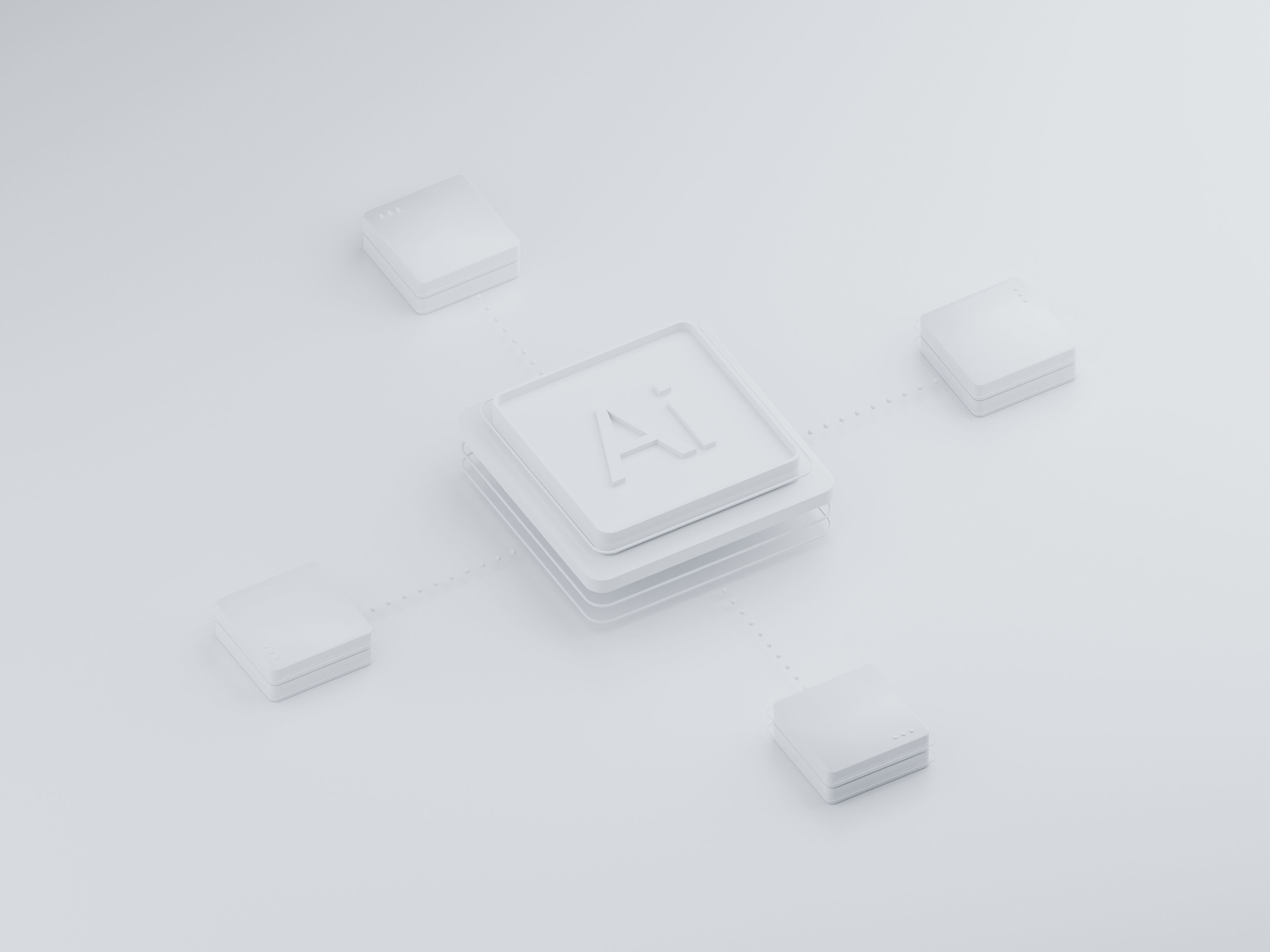 Artificial intelligence  server 3D model_1