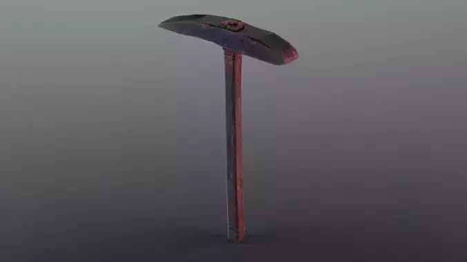 Pickaxe - Obsidian Low-poly 3D model
