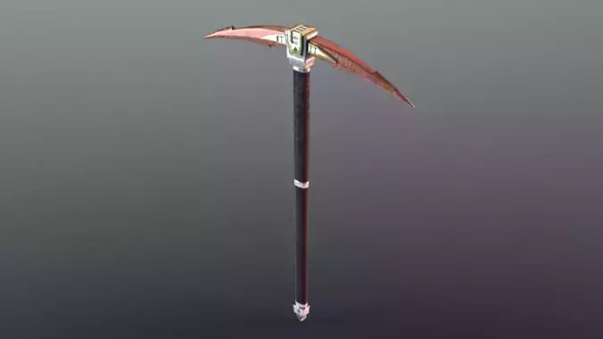 Pickaxe - Orichalcum Low-poly 3D model
