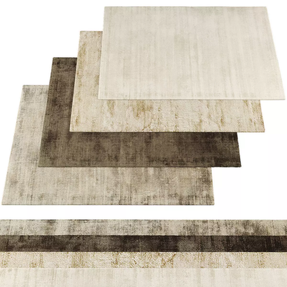 Rugs collection 337 Low-poly 3D model_0