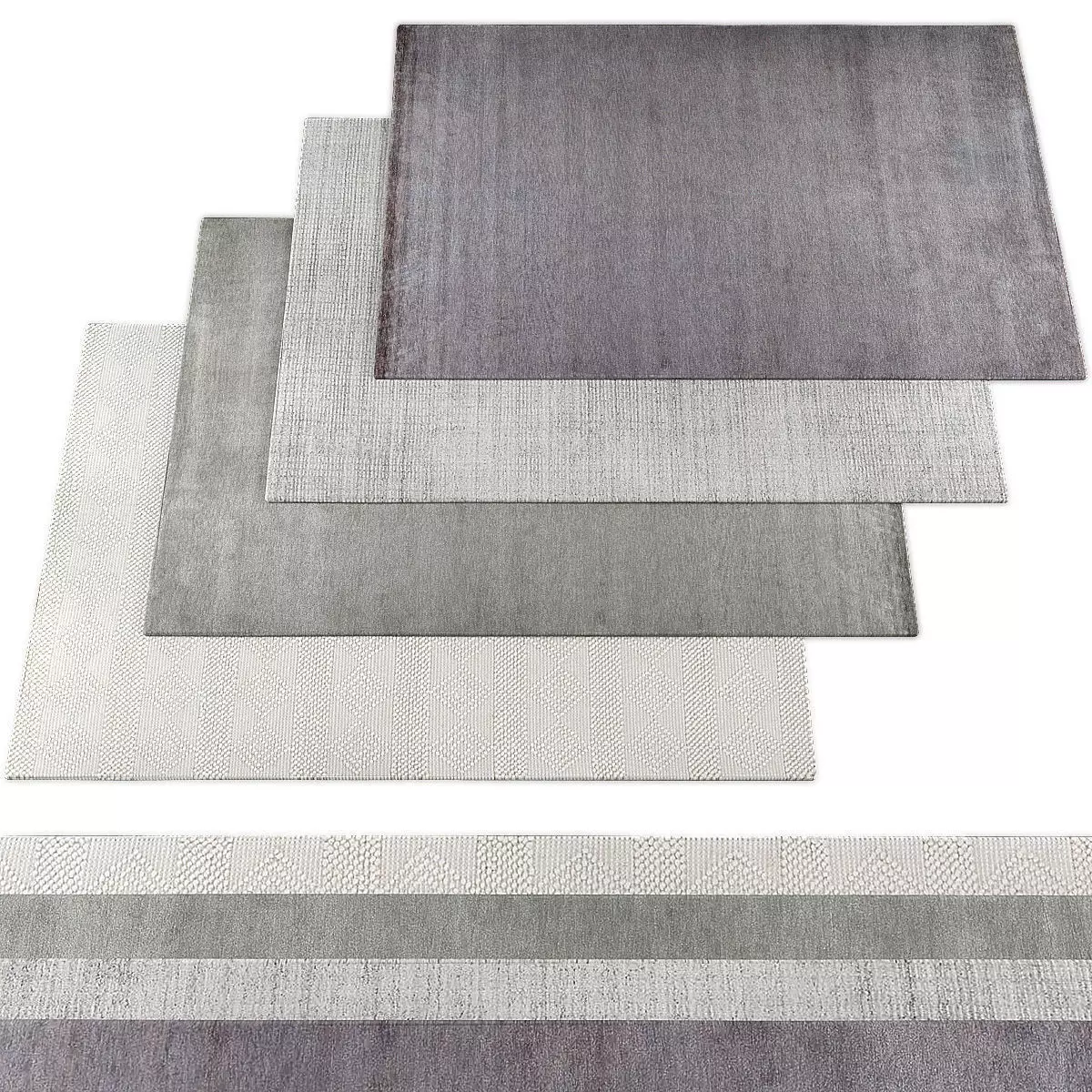 Rugs collection 339 Low-poly 3D model_0