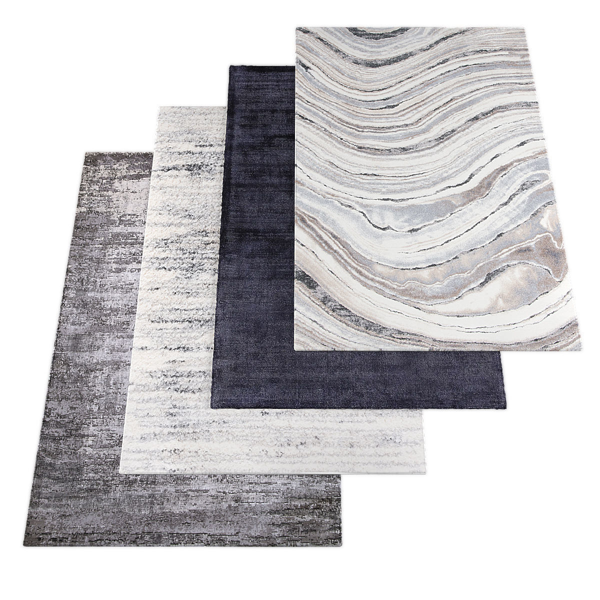 Rugs collection 340 Low-poly 3D model_2