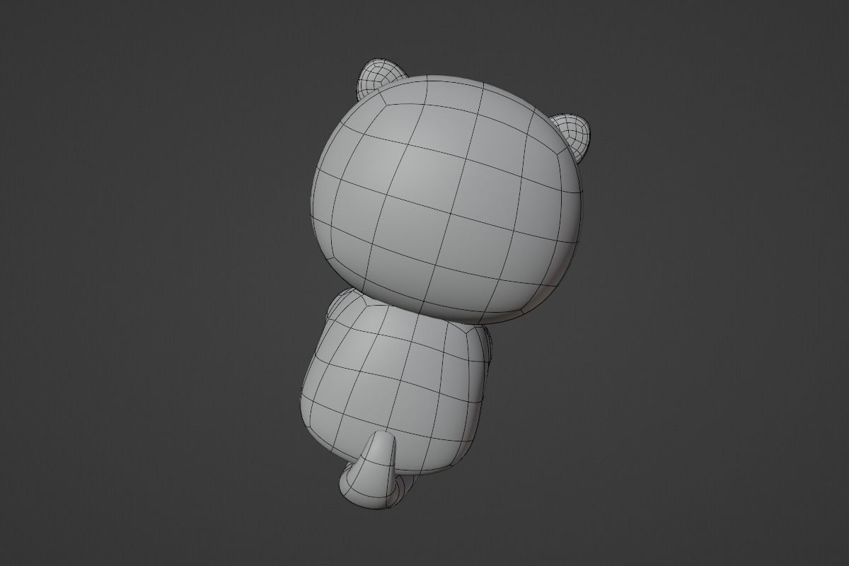 Cute Sea Otter 3D model_8