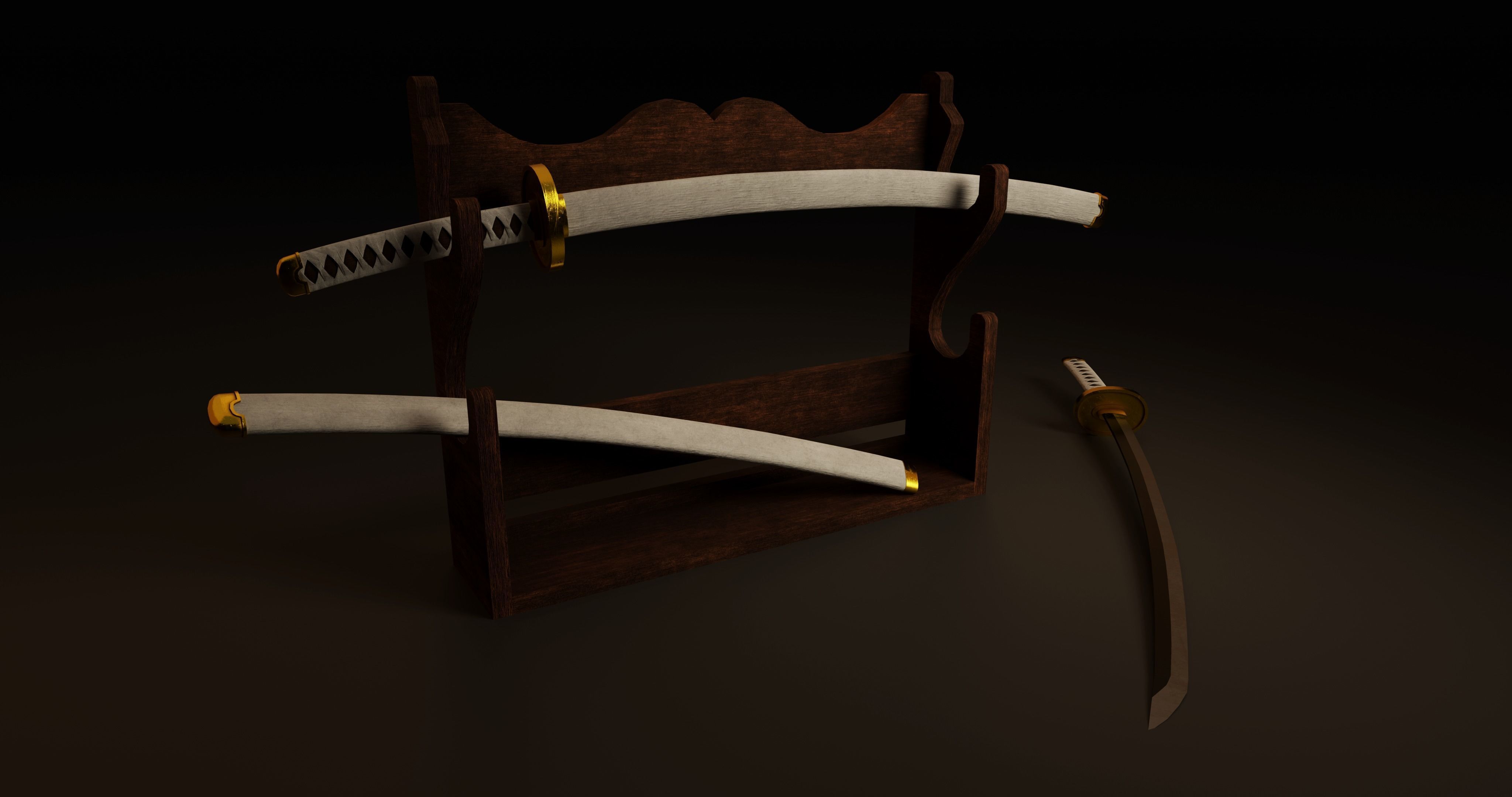 Wado Ichimonji Low-poly 3D model_2