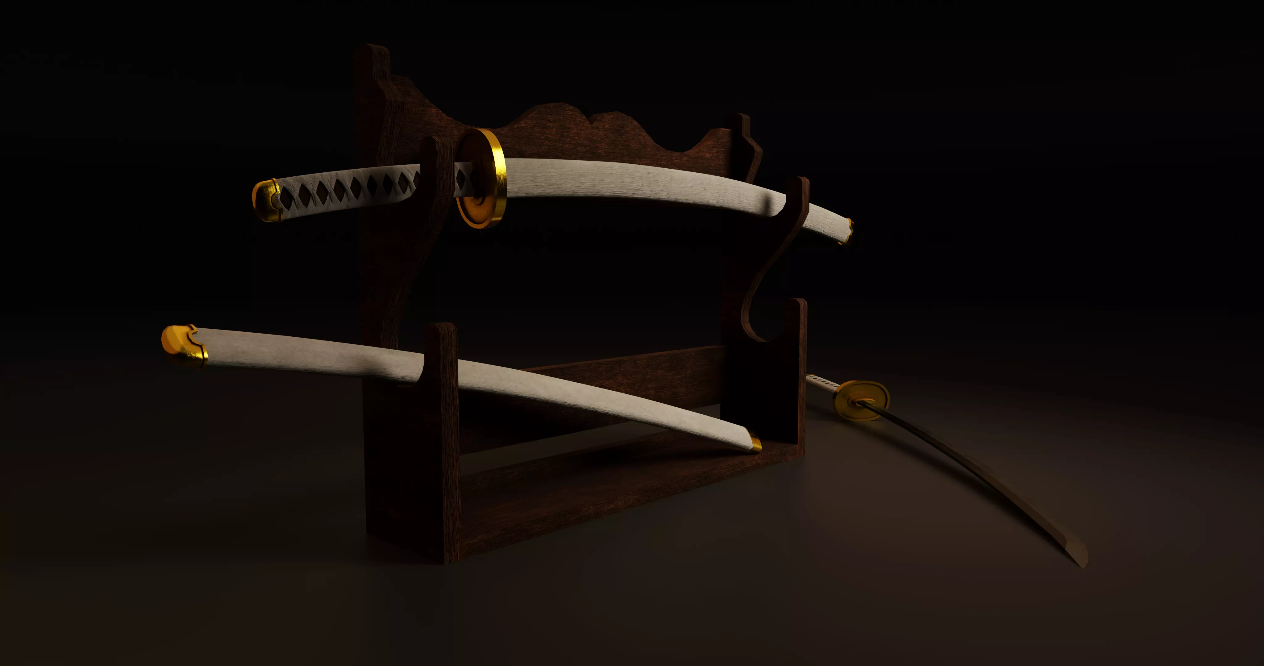 Wado Ichimonji Low-poly 3D model_0