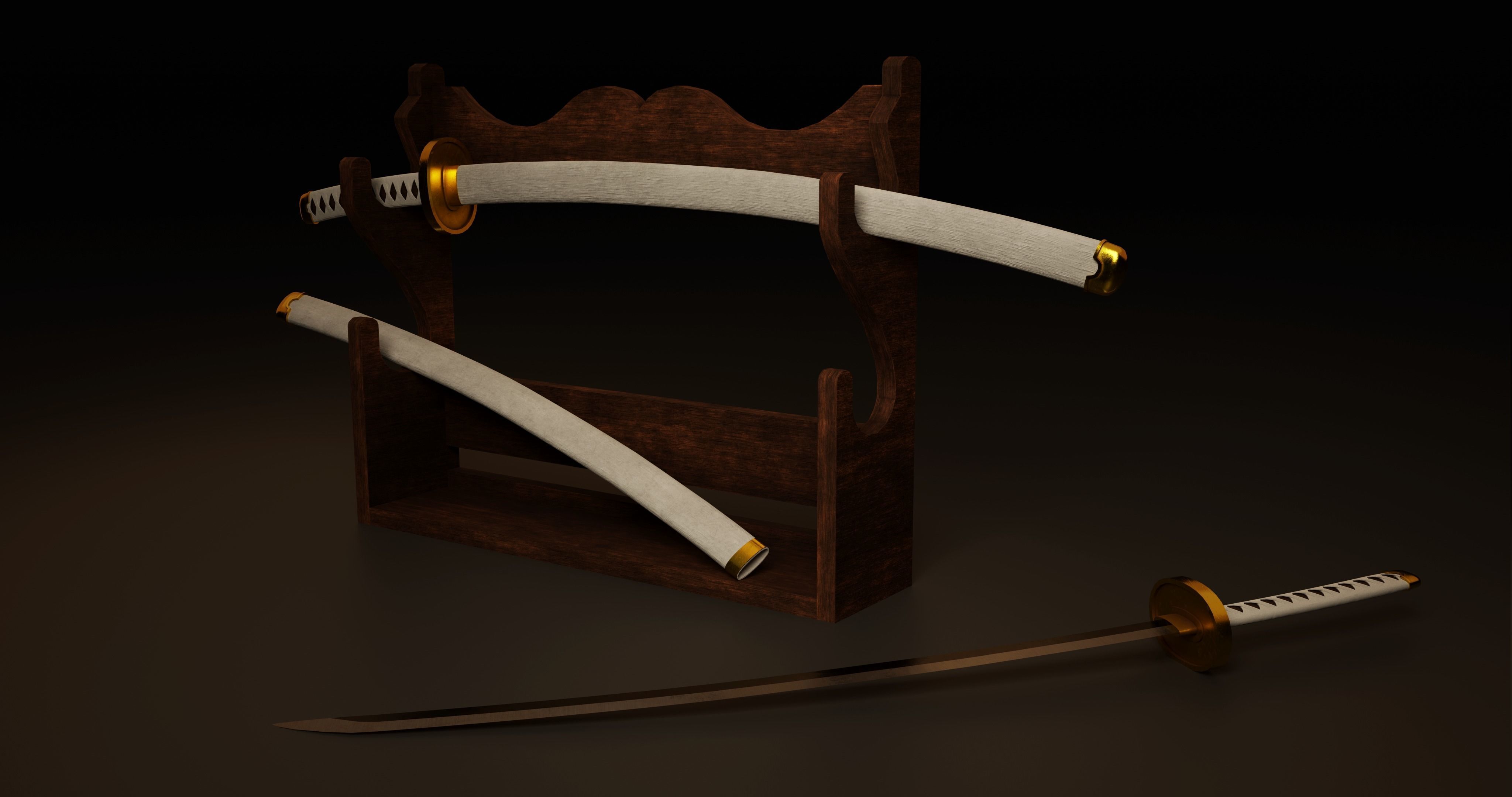 Wado Ichimonji Low-poly 3D model_1