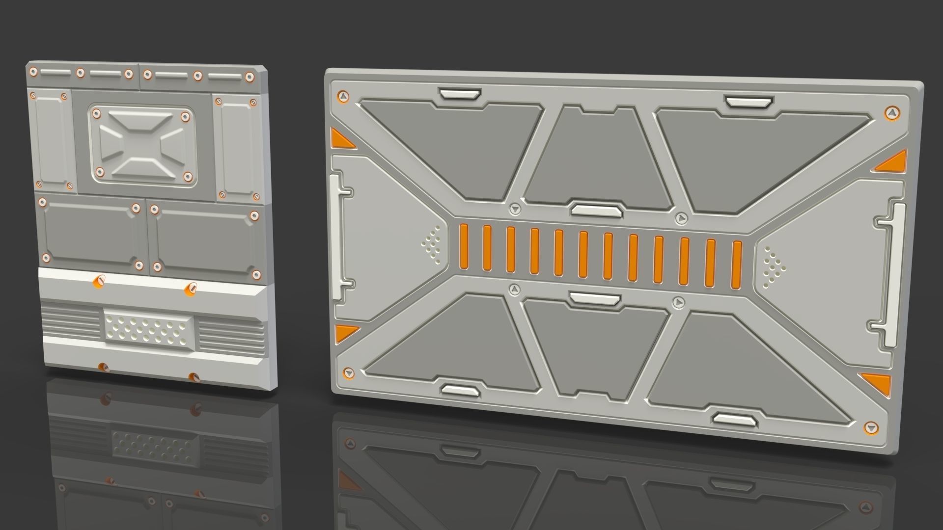 Sci-Fi Panels - Collection 3 - 20 pieces  3D model_6