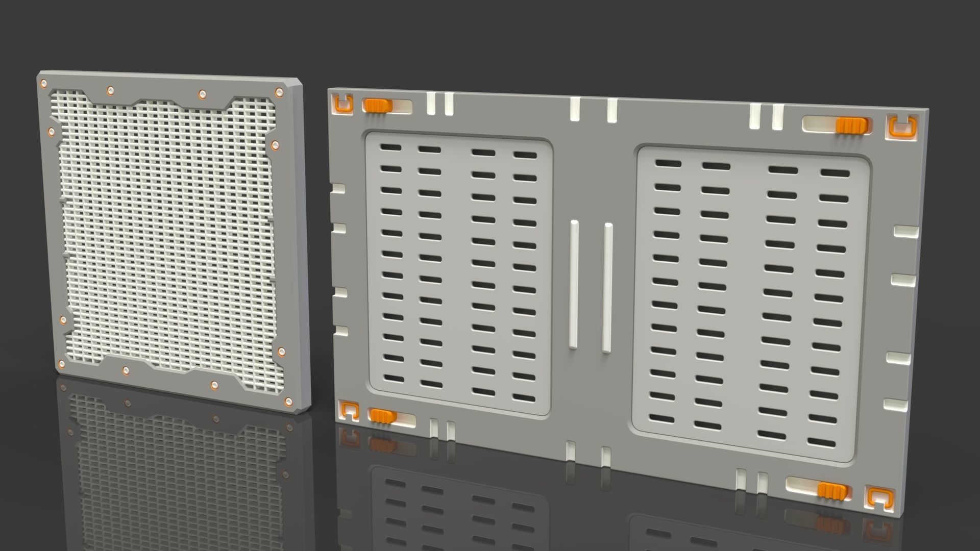 Sci-Fi Panels - Collection 3 - 20 pieces  3D model_11