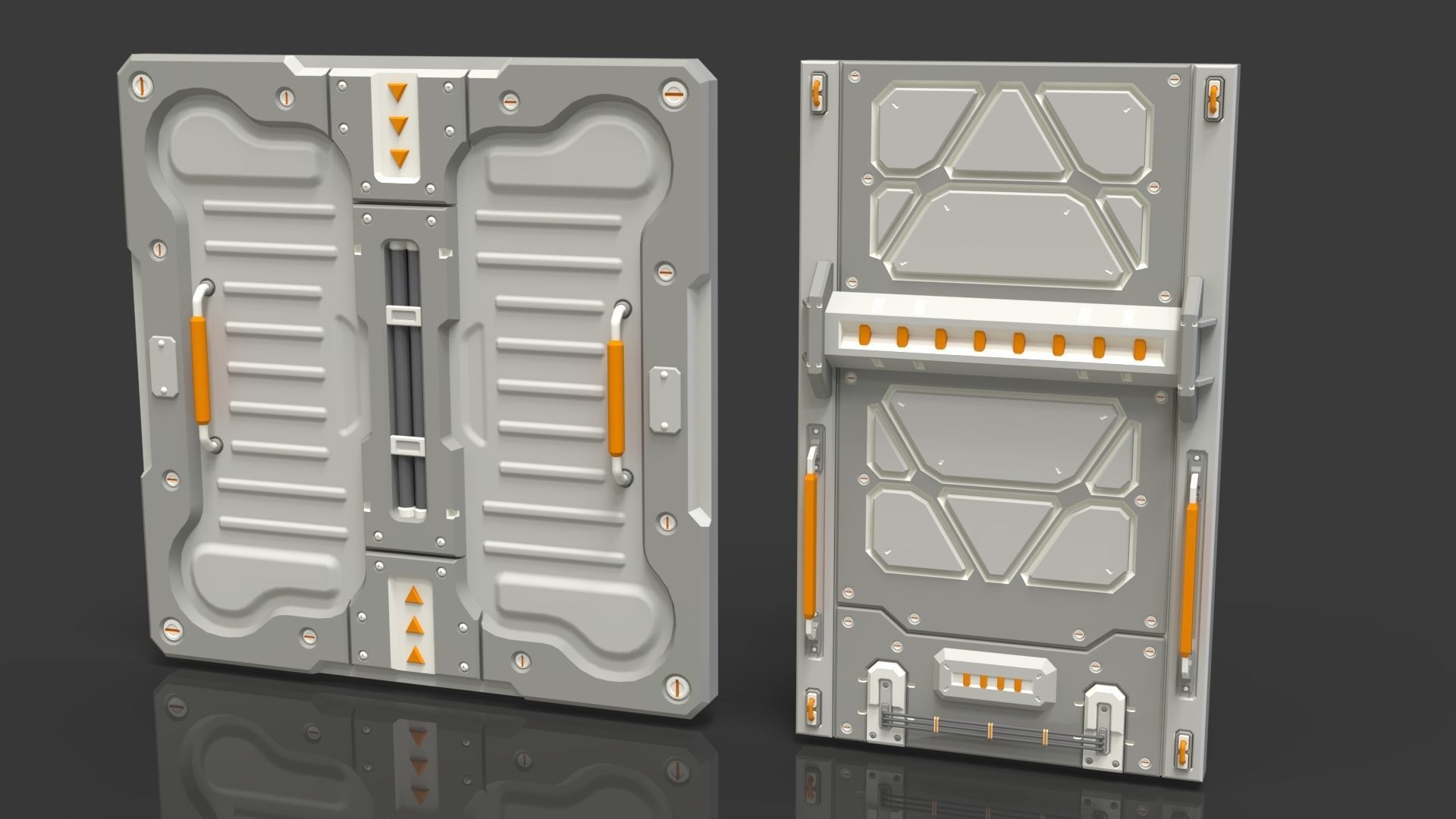 Sci-Fi Panels - Collection 3 - 20 pieces  3D model_4