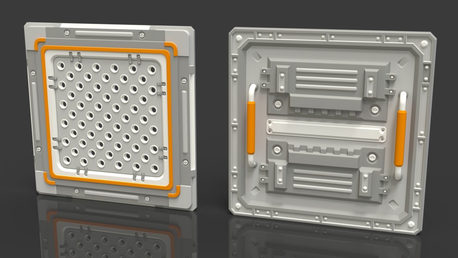 Sci-Fi Panels - Collection 3 - 20 pieces  3D model_3