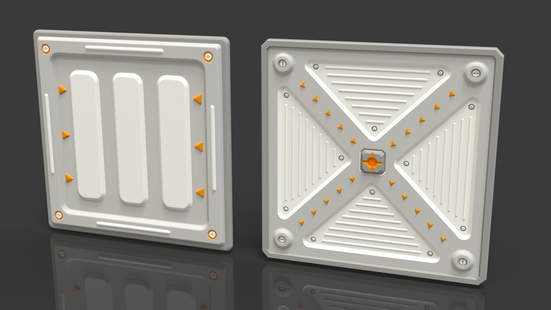 Sci-Fi Panels - Collection 3 - 20 pieces  3D model_8