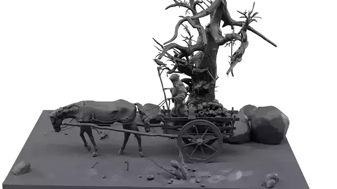 Apocalypse dead tree 3D print model