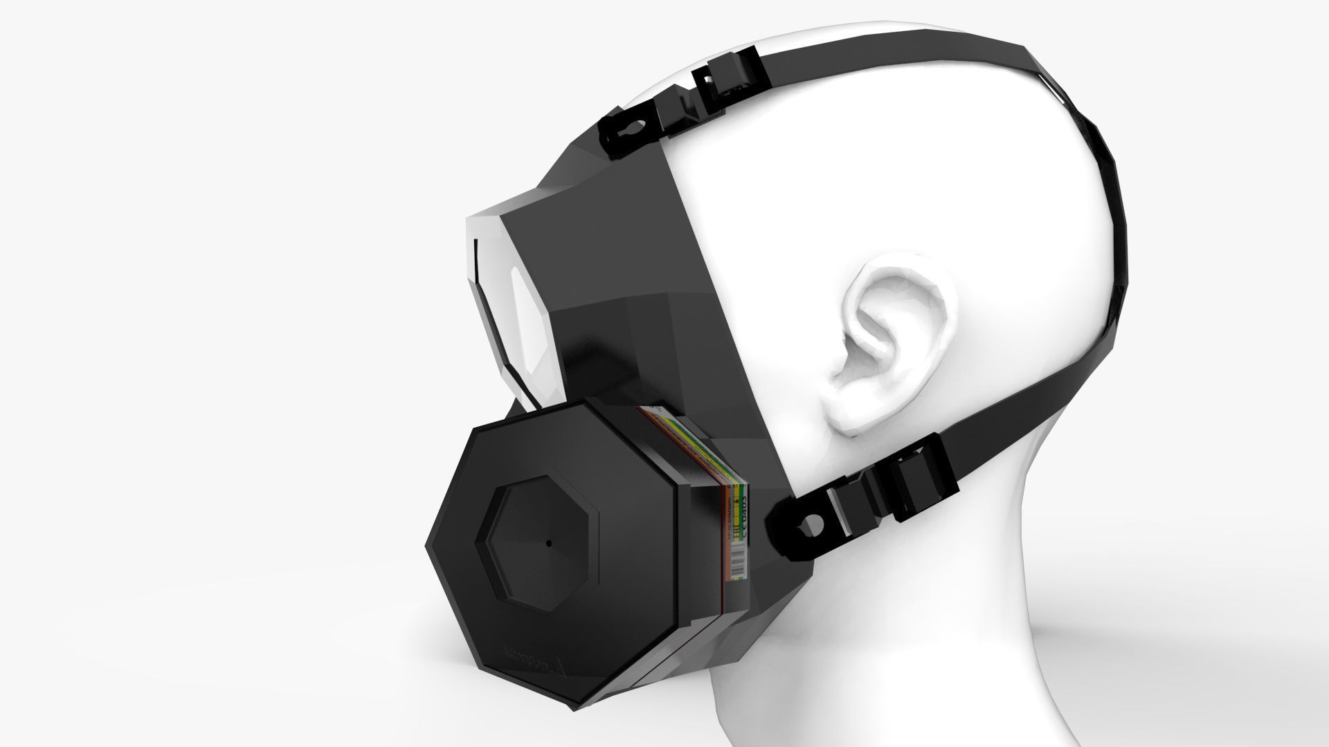 GasMask gas mask 3D model_11