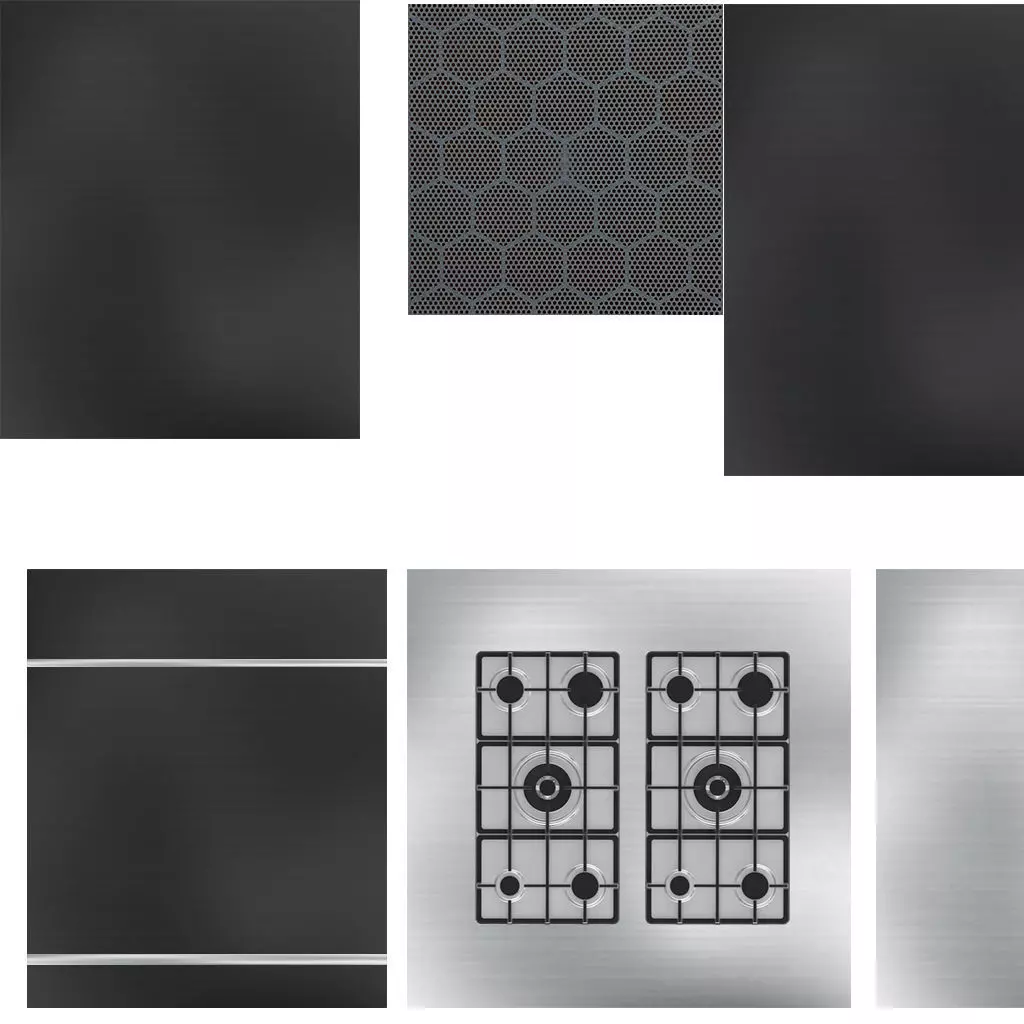 Kitchen Model with stove and sink Low-poly 3D model_1