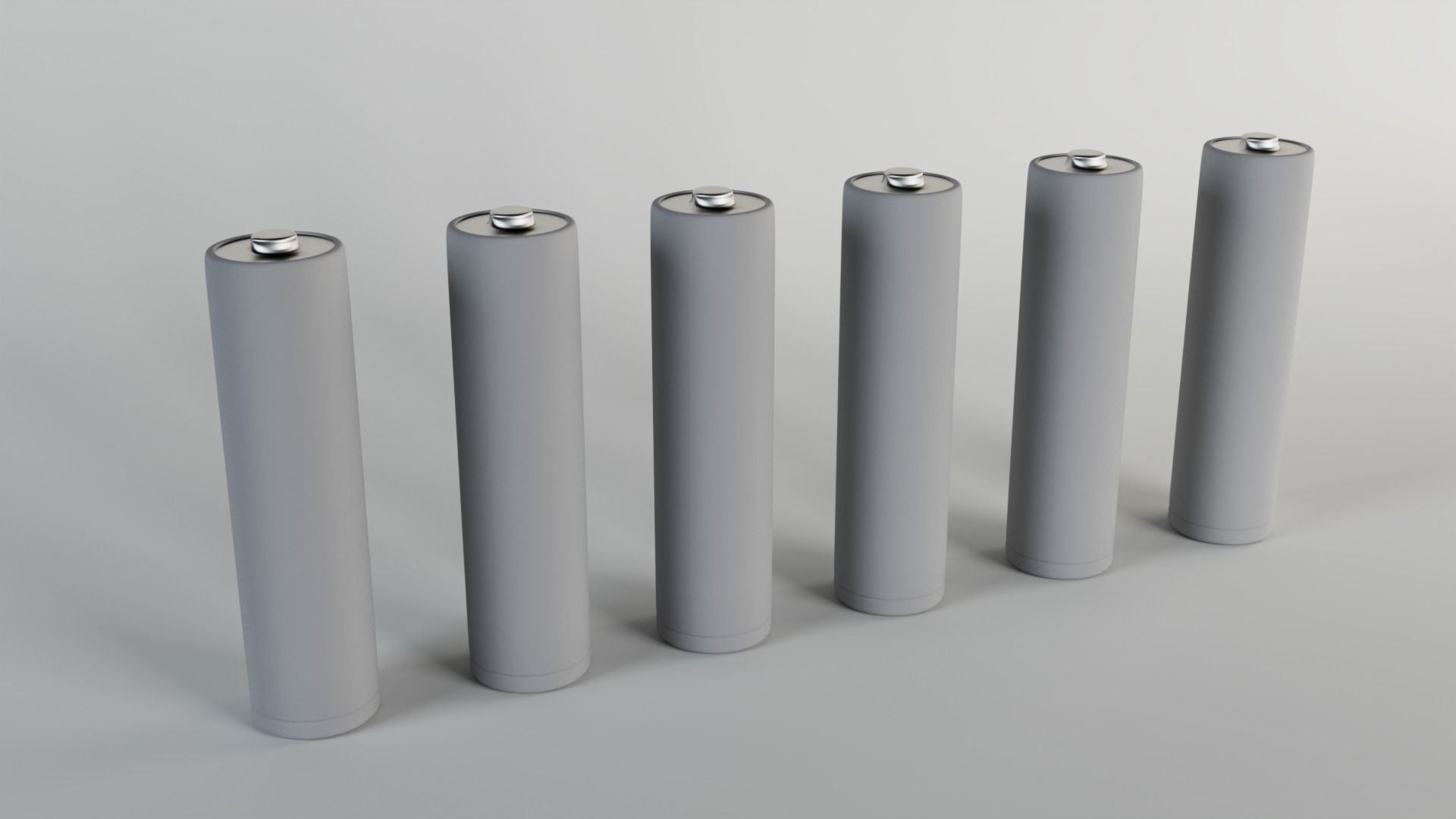 Double AA Battery 3D model_1