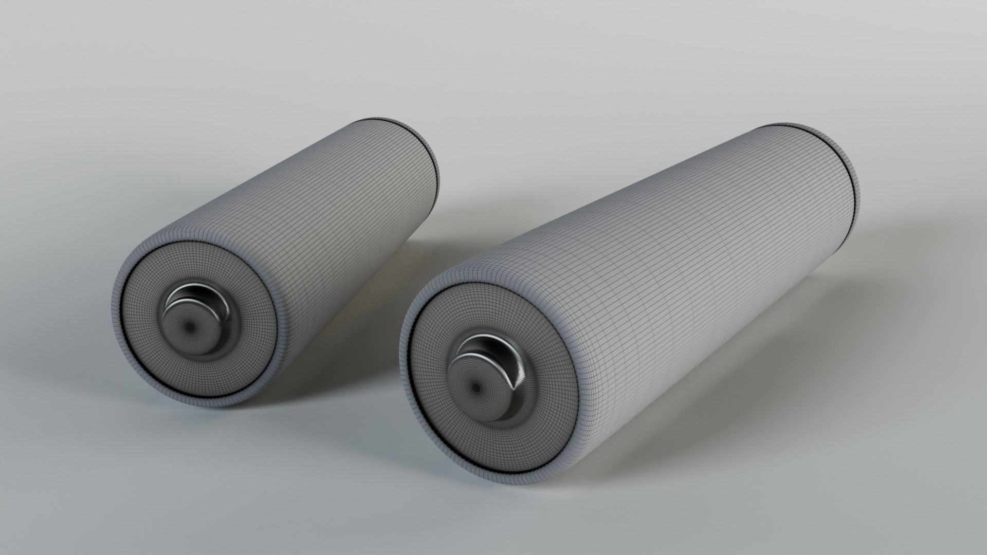 Double AA Battery 3D model_5