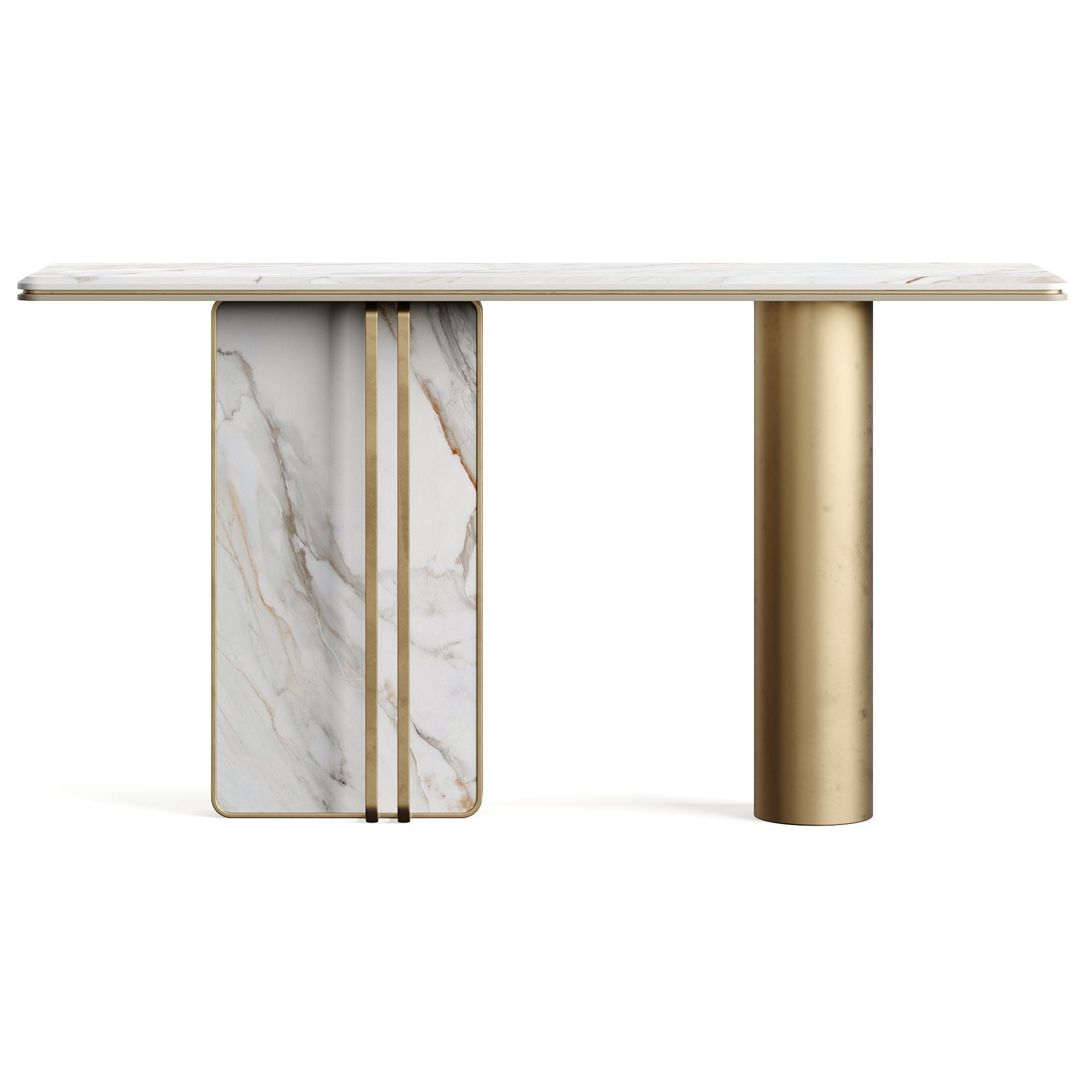 Marble Console Table By LuxLucia Casa 3D model_5