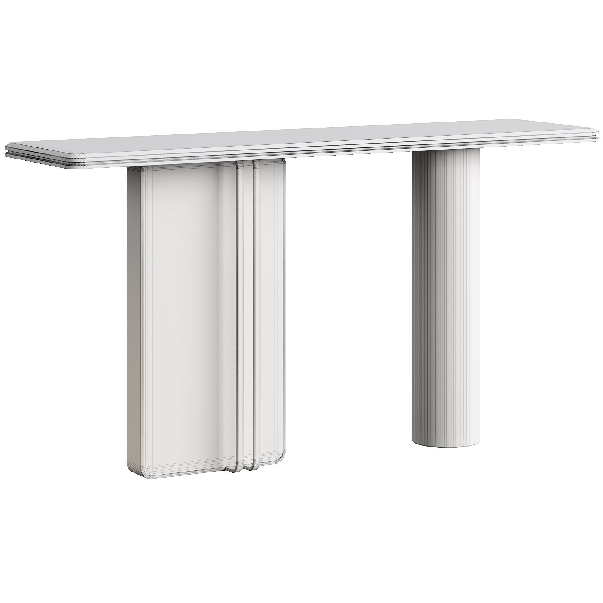Marble Console Table By LuxLucia Casa 3D model_6