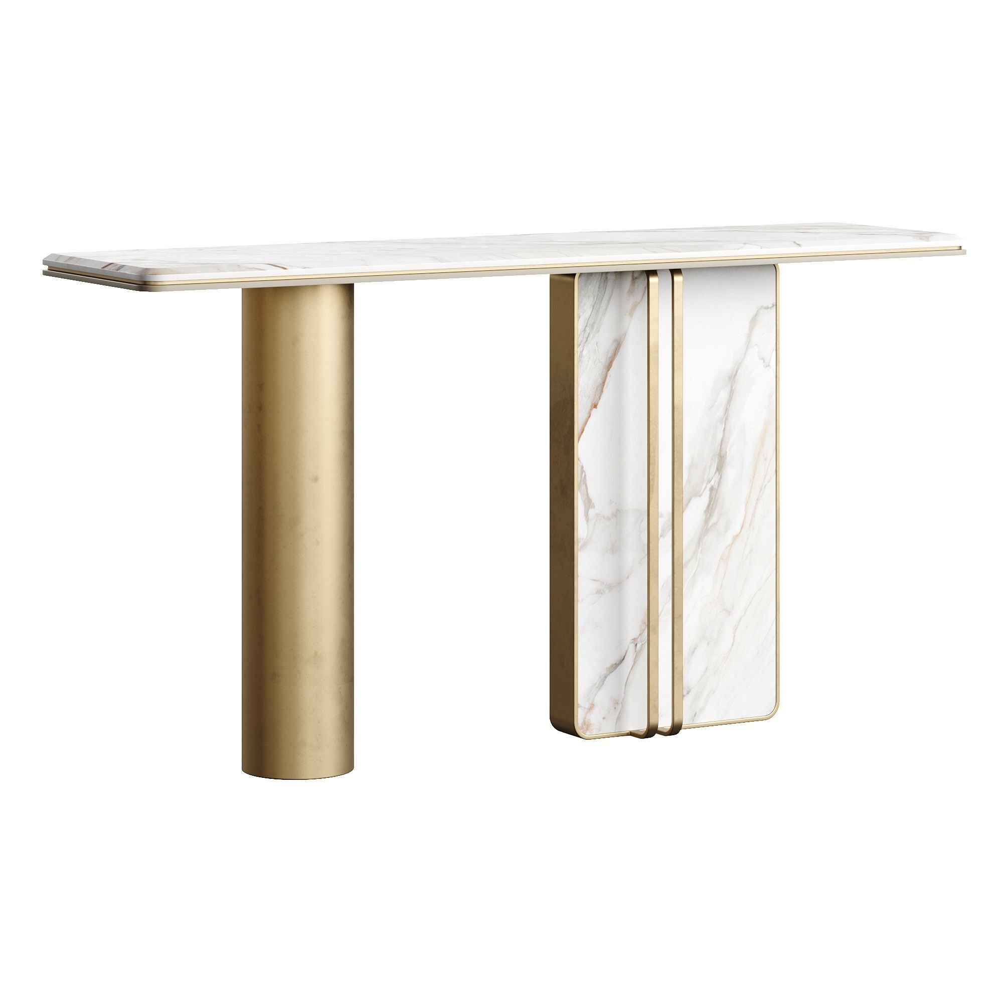Marble Console Table By LuxLucia Casa 3D model_2