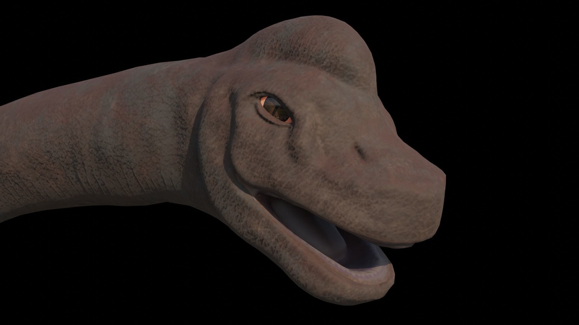 Dinosaur Brachiosaurus Sauropod Low-poly 3D model_11