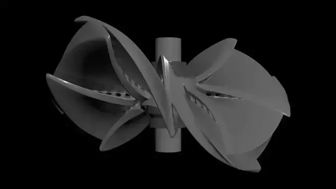 Z-Wavelet - Hollow Butterfly Prop - Concept Design 3D model