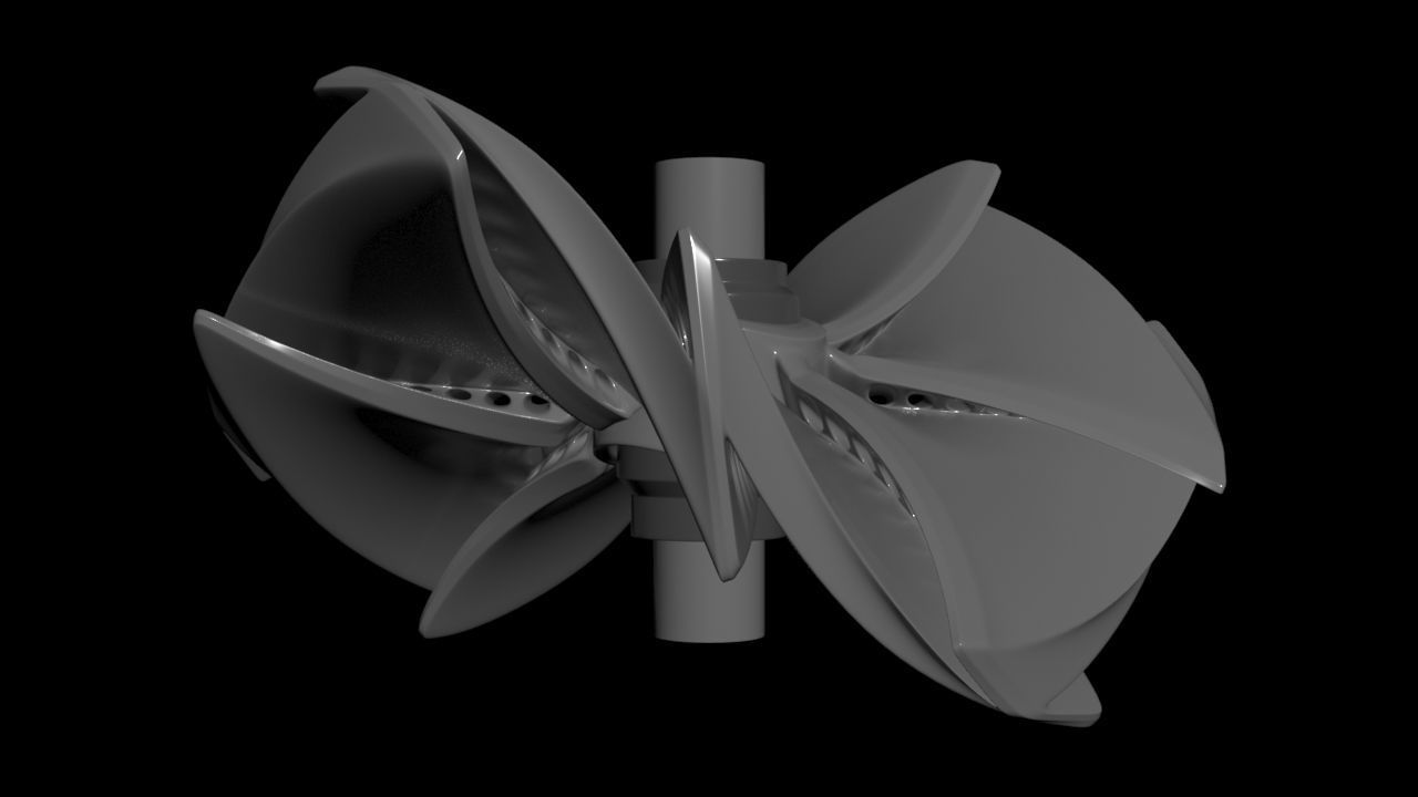 Z-Wavelet - Hollow Butterfly Prop - Concept Design 3D model_9