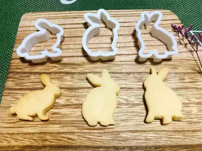 Rabbit cookie cutter 3D print model 3D print model