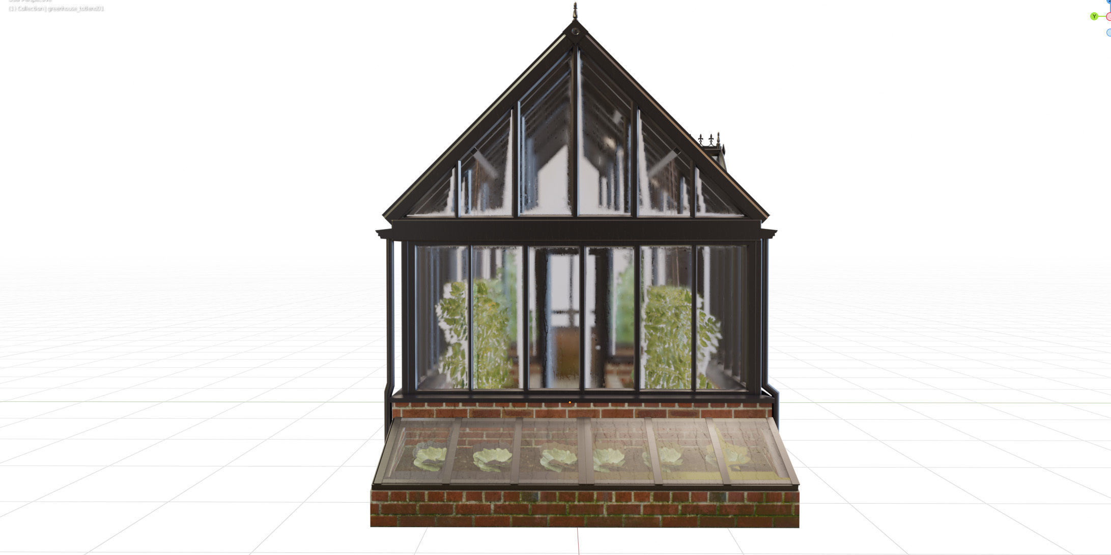English greenhouse TOTLAND 1 3D model_29