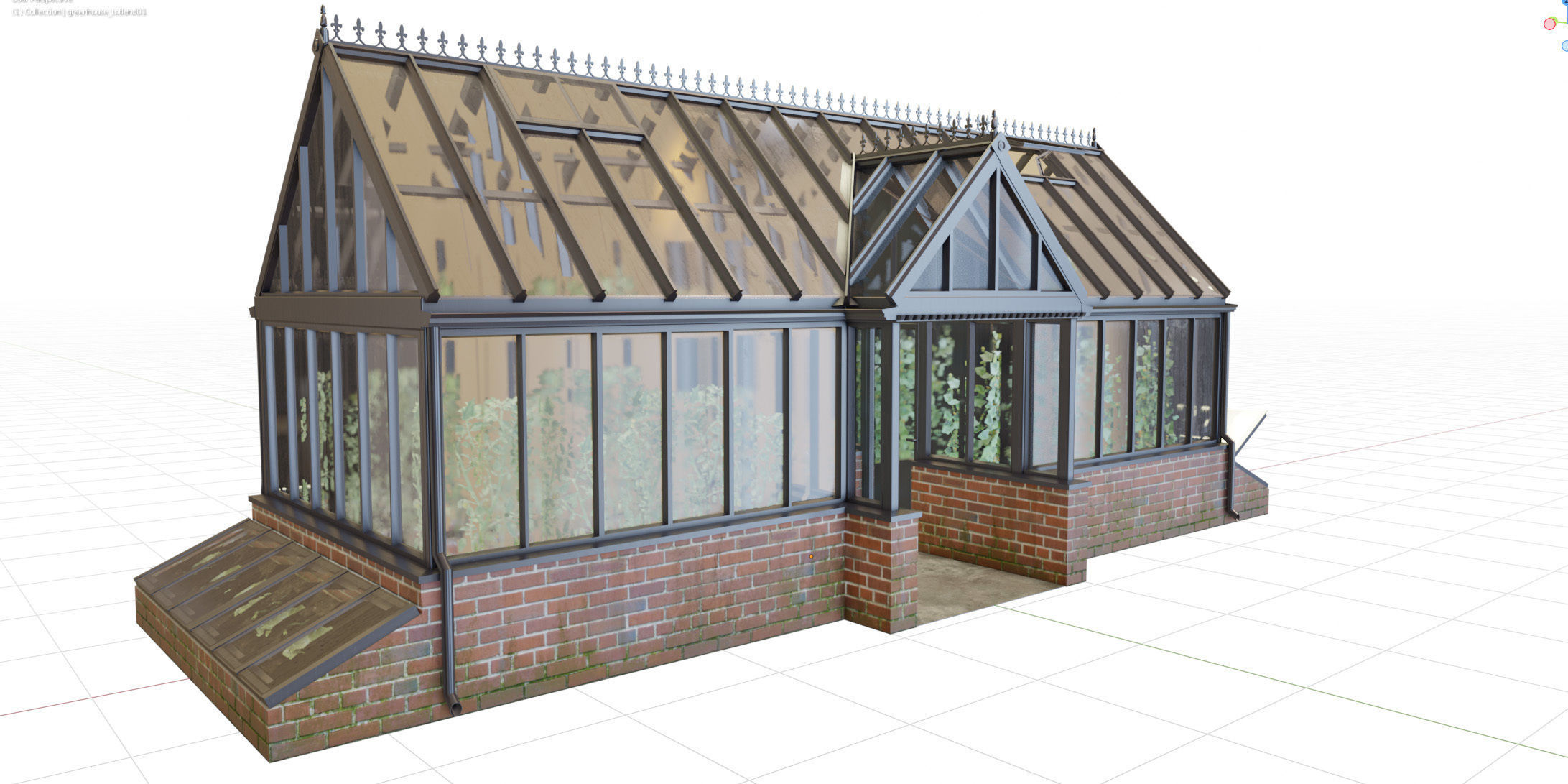 English greenhouse TOTLAND 1 3D model_22