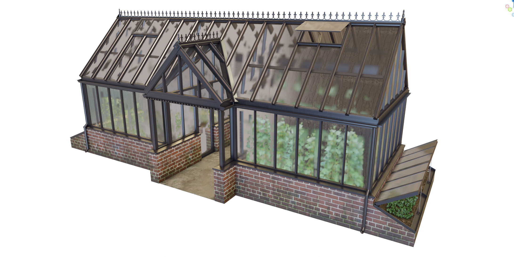 English greenhouse TOTLAND 1 3D model_16