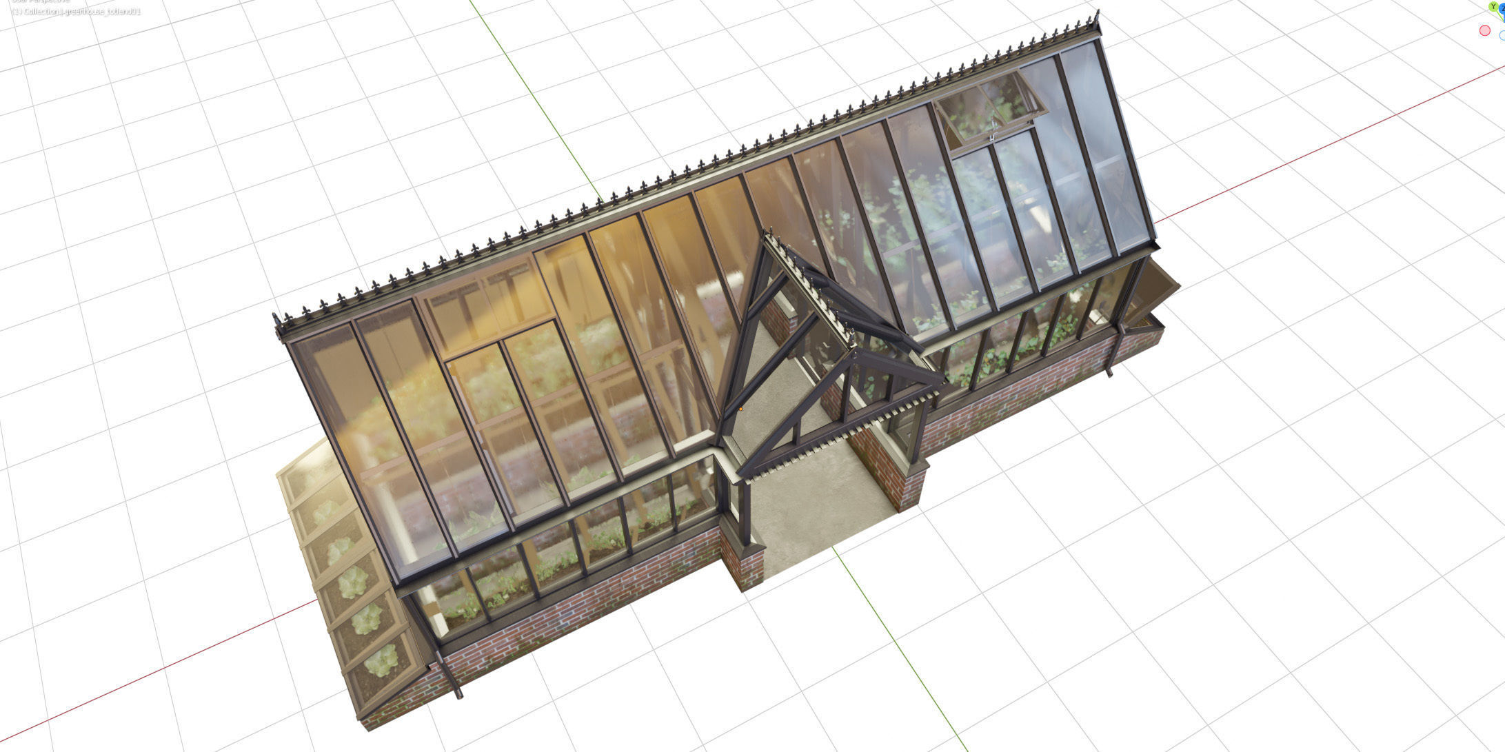 English greenhouse TOTLAND 1 3D model_17