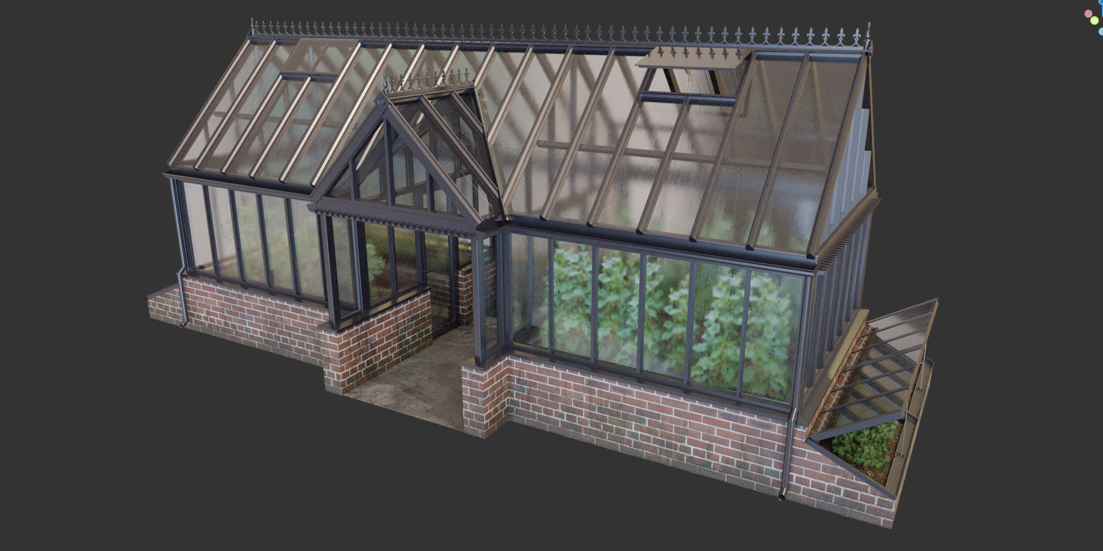 English greenhouse TOTLAND 1 3D model_19
