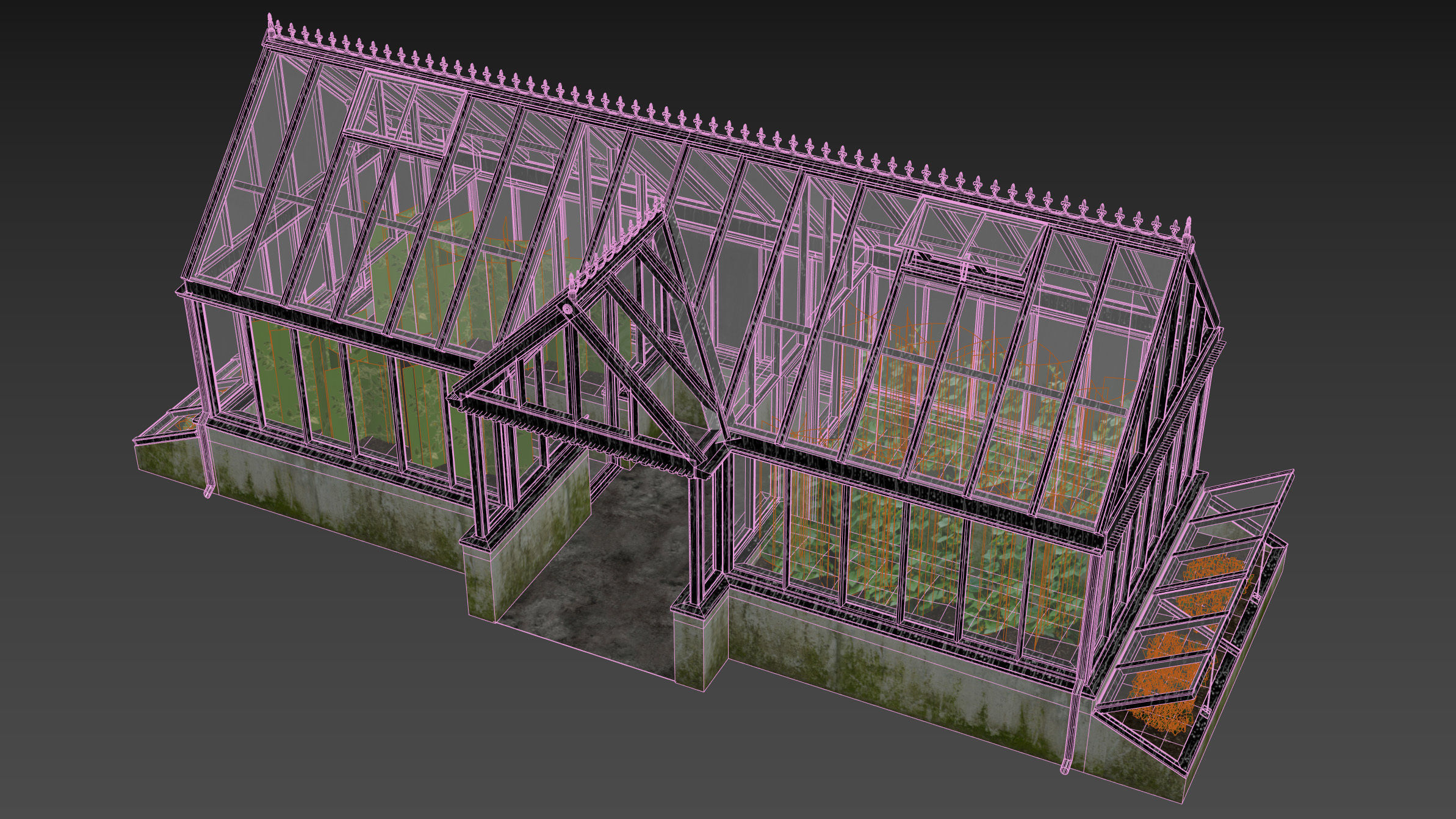 English greenhouse TOTLAND 1 3D model_32