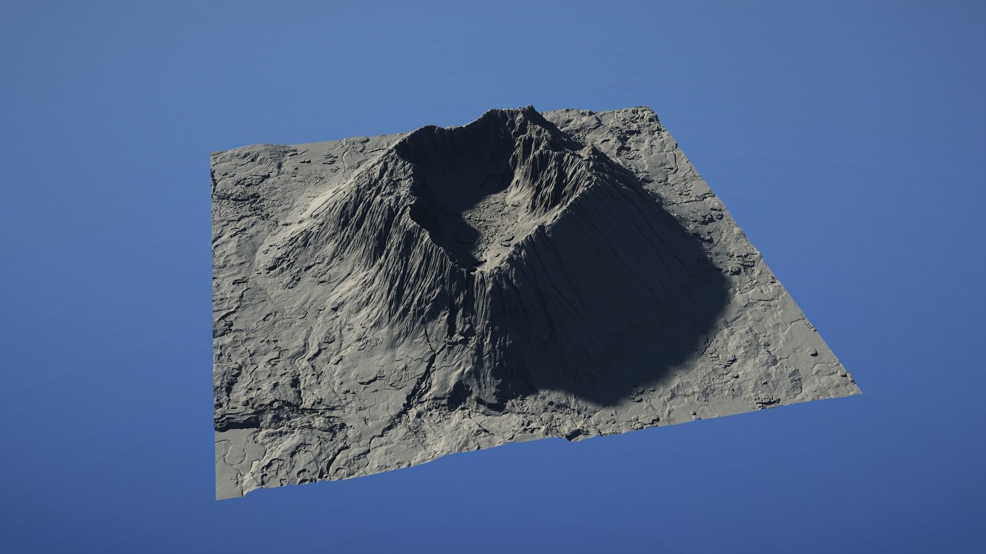 Landscape Environment Volcano Snow 09 Low-poly 3D model_23