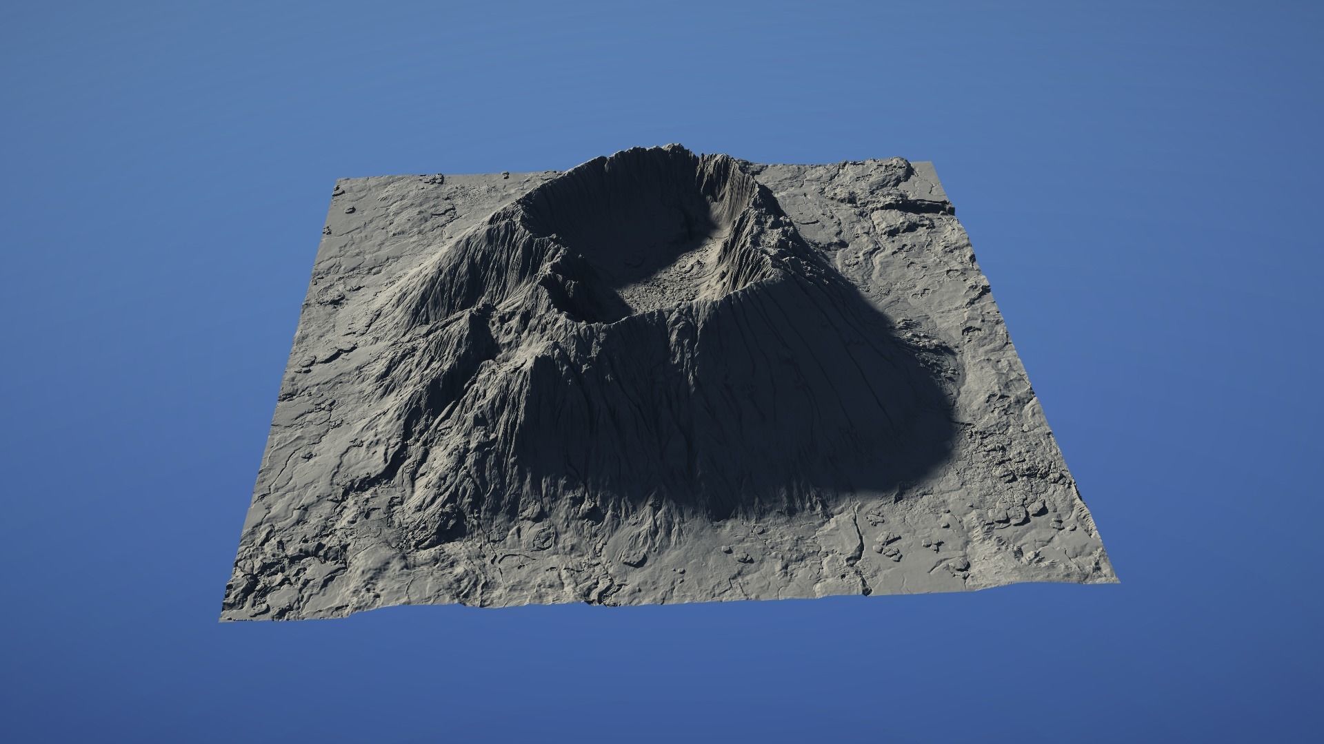 Landscape Environment Volcano Snow 09 Low-poly 3D model_25