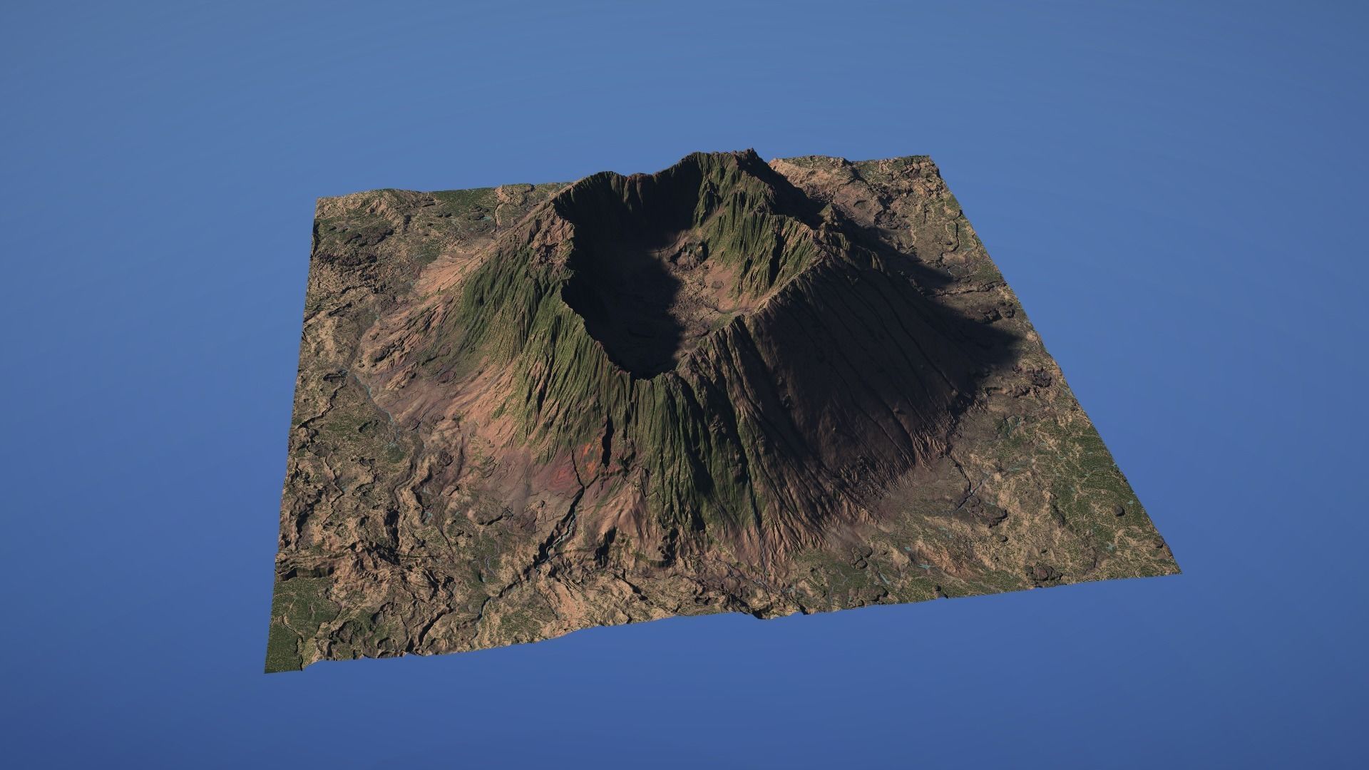 Landscape Environment Volcano Snow 09 Low-poly 3D model_8