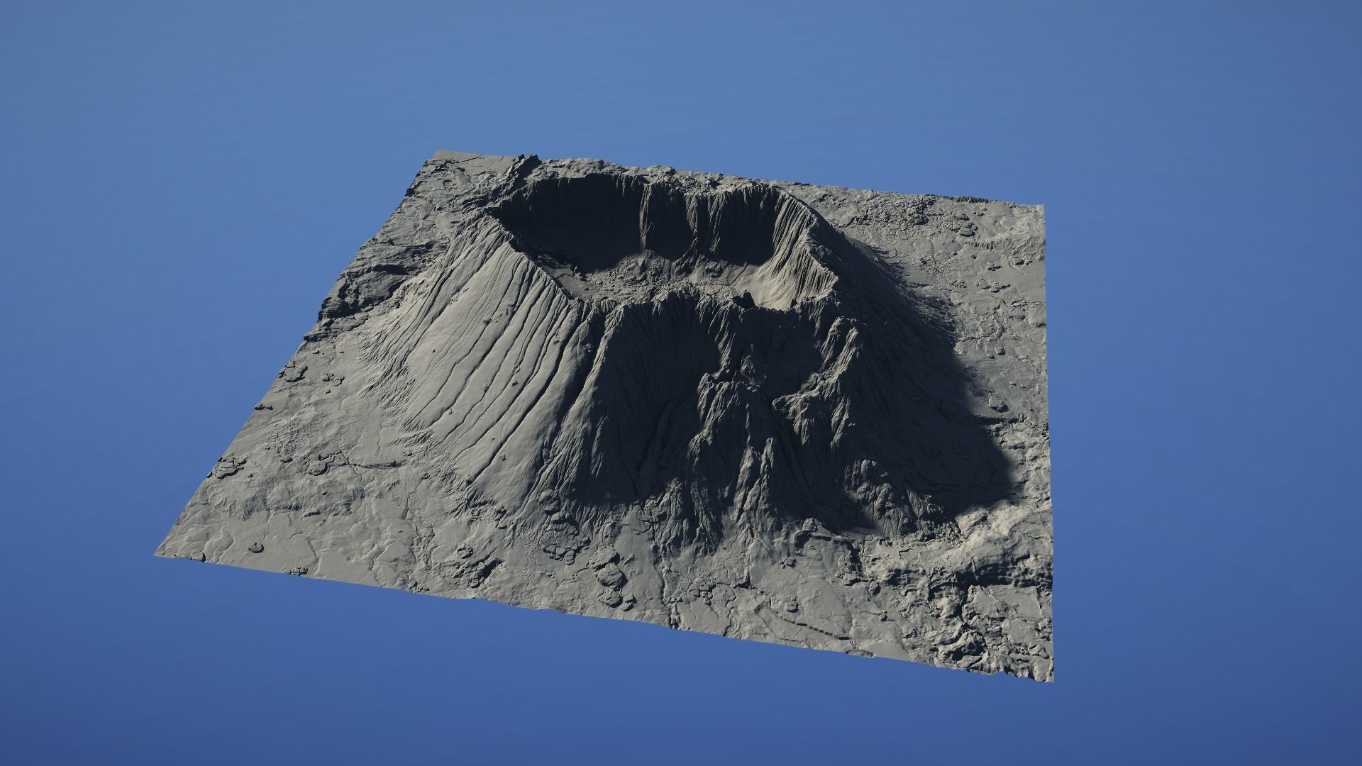 Landscape Environment Volcano Snow 09 Low-poly 3D model_27