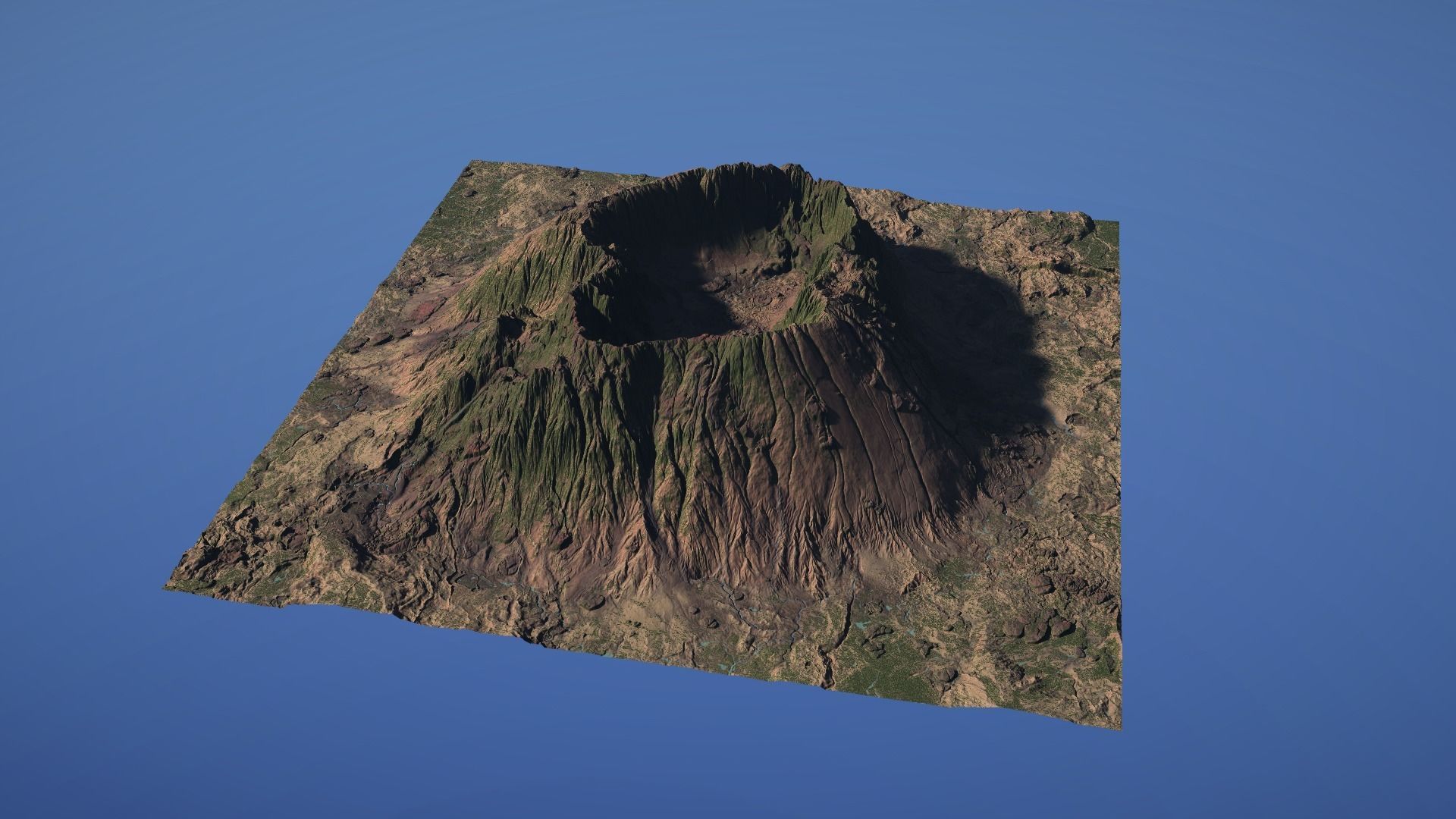 Landscape Environment Volcano Snow 09 Low-poly 3D model_10