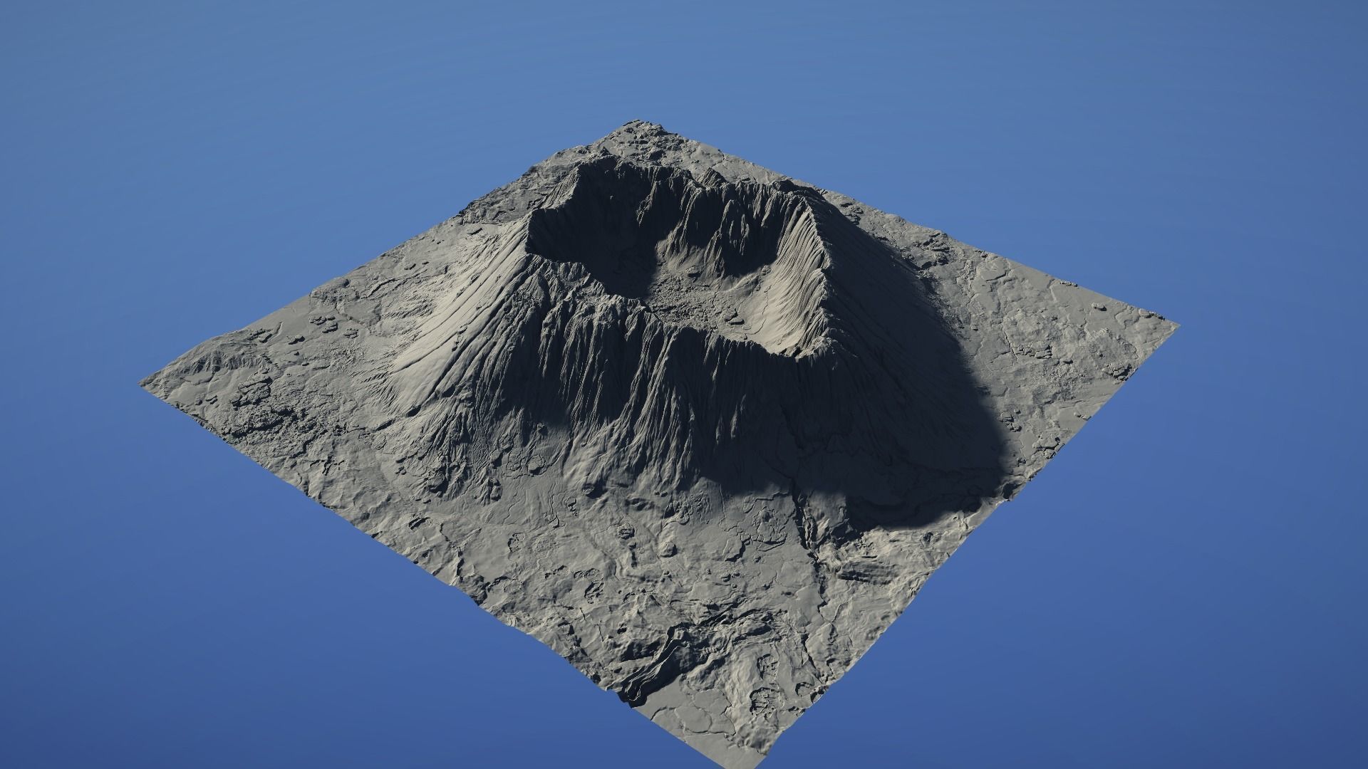Landscape Environment Volcano Snow 09 Low-poly 3D model_22