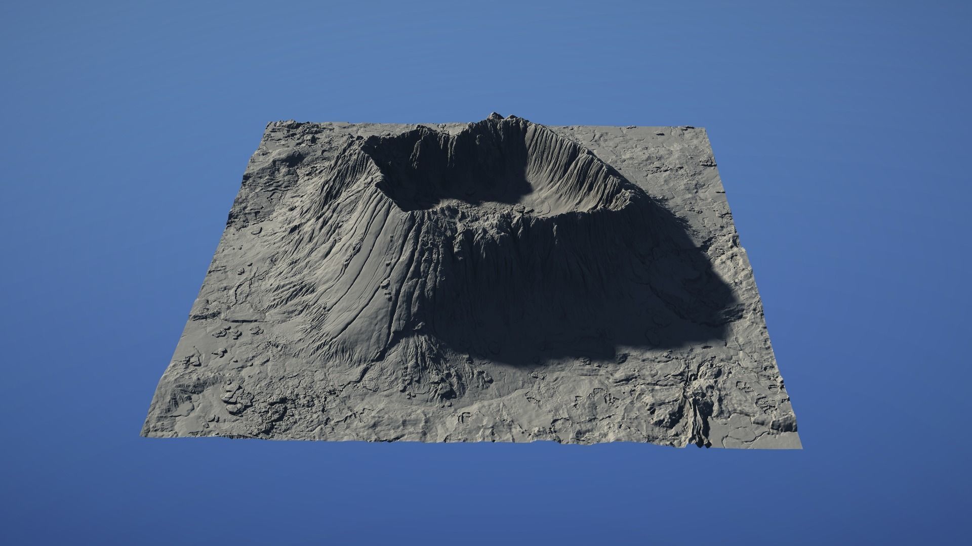 Landscape Environment Volcano Snow 09 Low-poly 3D model_24