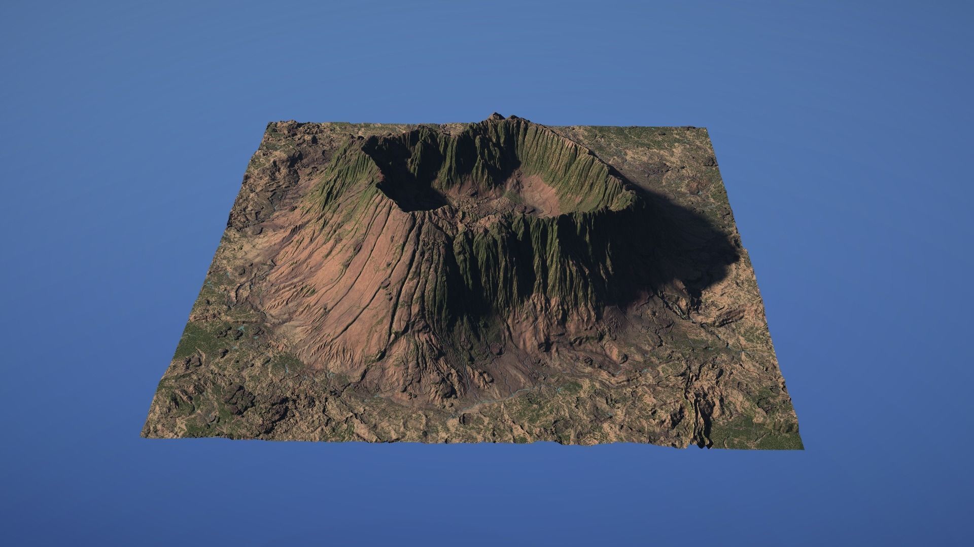 Landscape Environment Volcano Snow 09 Low-poly 3D model_6