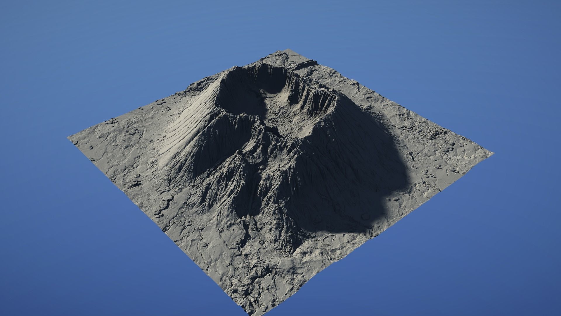 Landscape Environment Volcano Snow 09 Low-poly 3D model_26