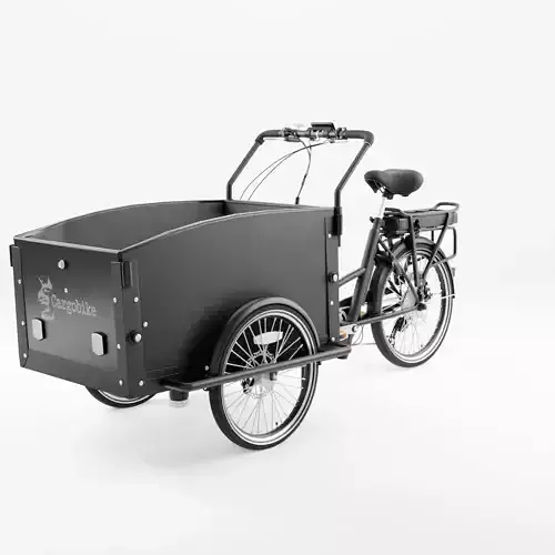 3D Model of Cargobike Classic Low-poly 3D model